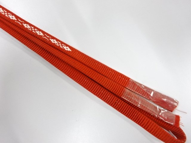  未使用品　正絹　帯留め用　手組三分紐